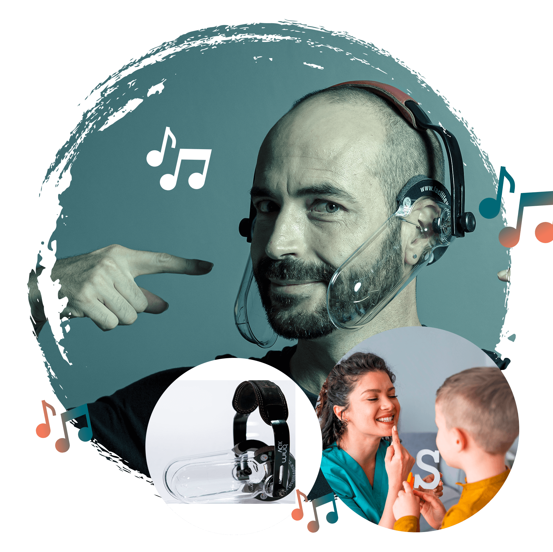 MindVox — monitor vocal acústico sendo usado por cantora durante o treino da voz